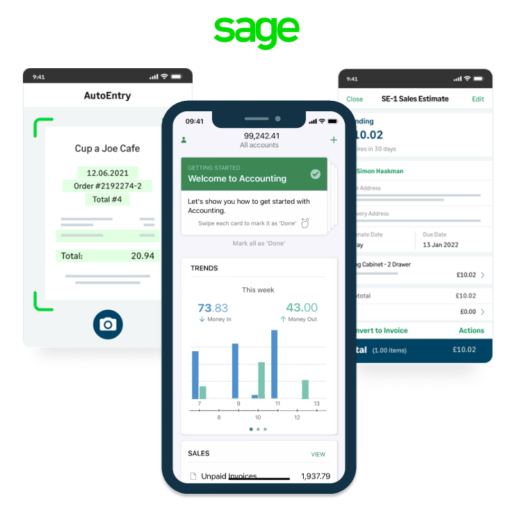 image of Sage mobile app