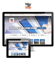 image of way to stay website in monitor and iPad